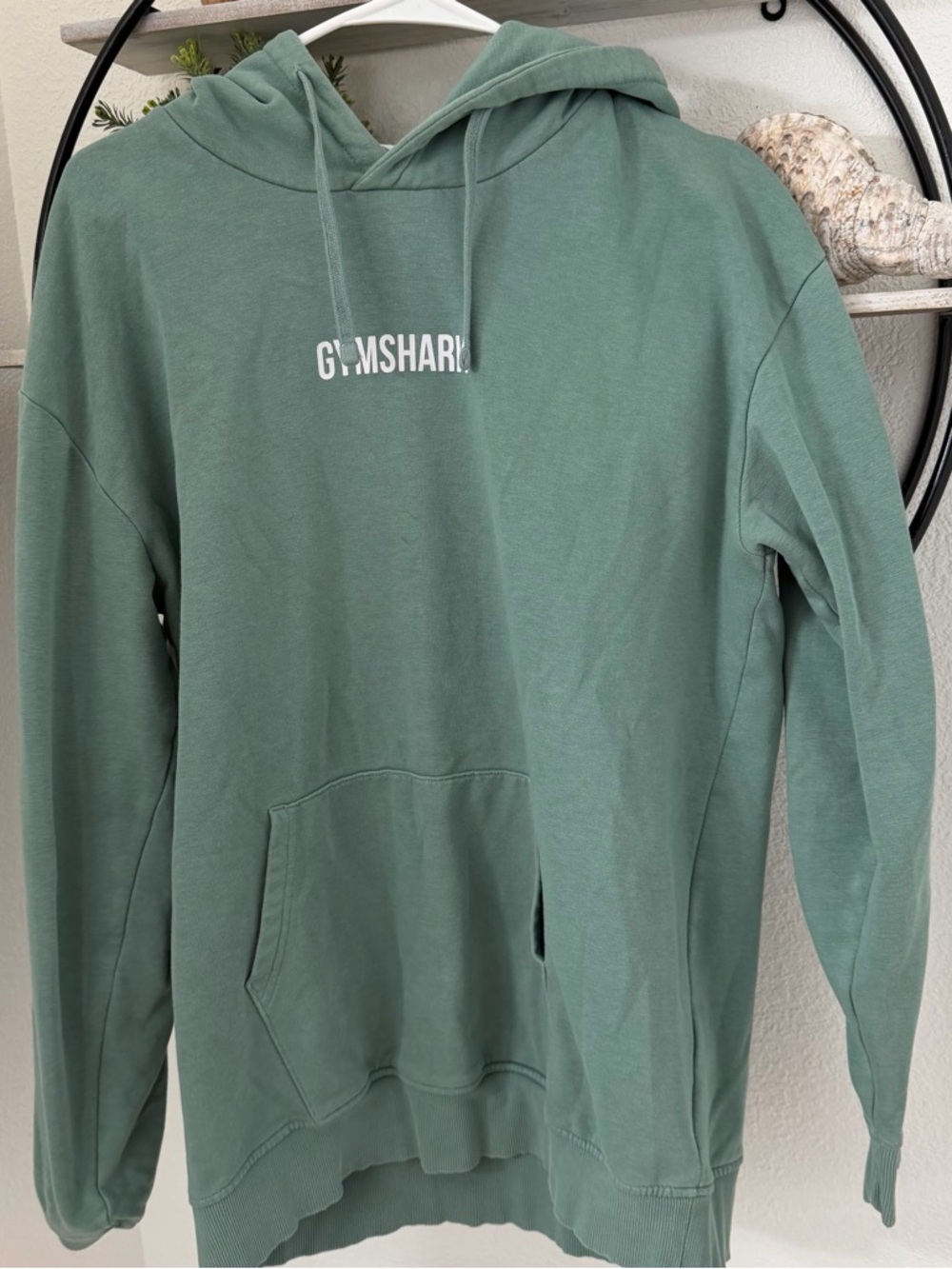 Gymshark Sage Green Pullover Hoodie